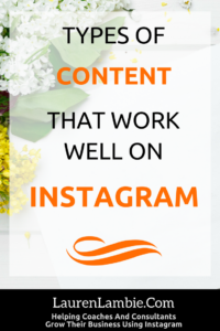 types of content that work well on instagram