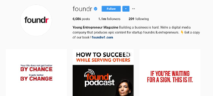 foundr instagram following