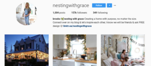 nestingwithgrace instagram following