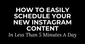 schedule instagram content