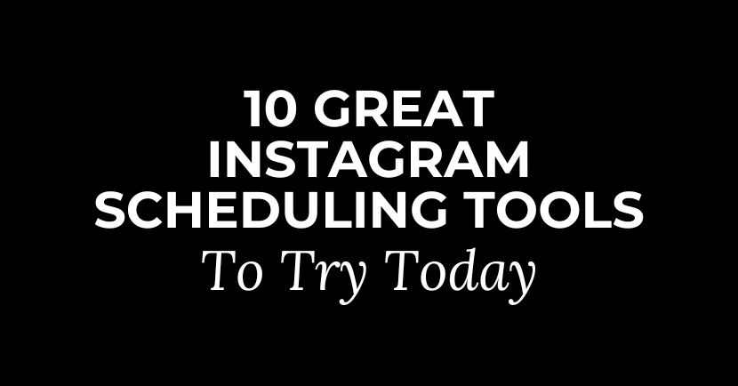 instagram scheduling tools